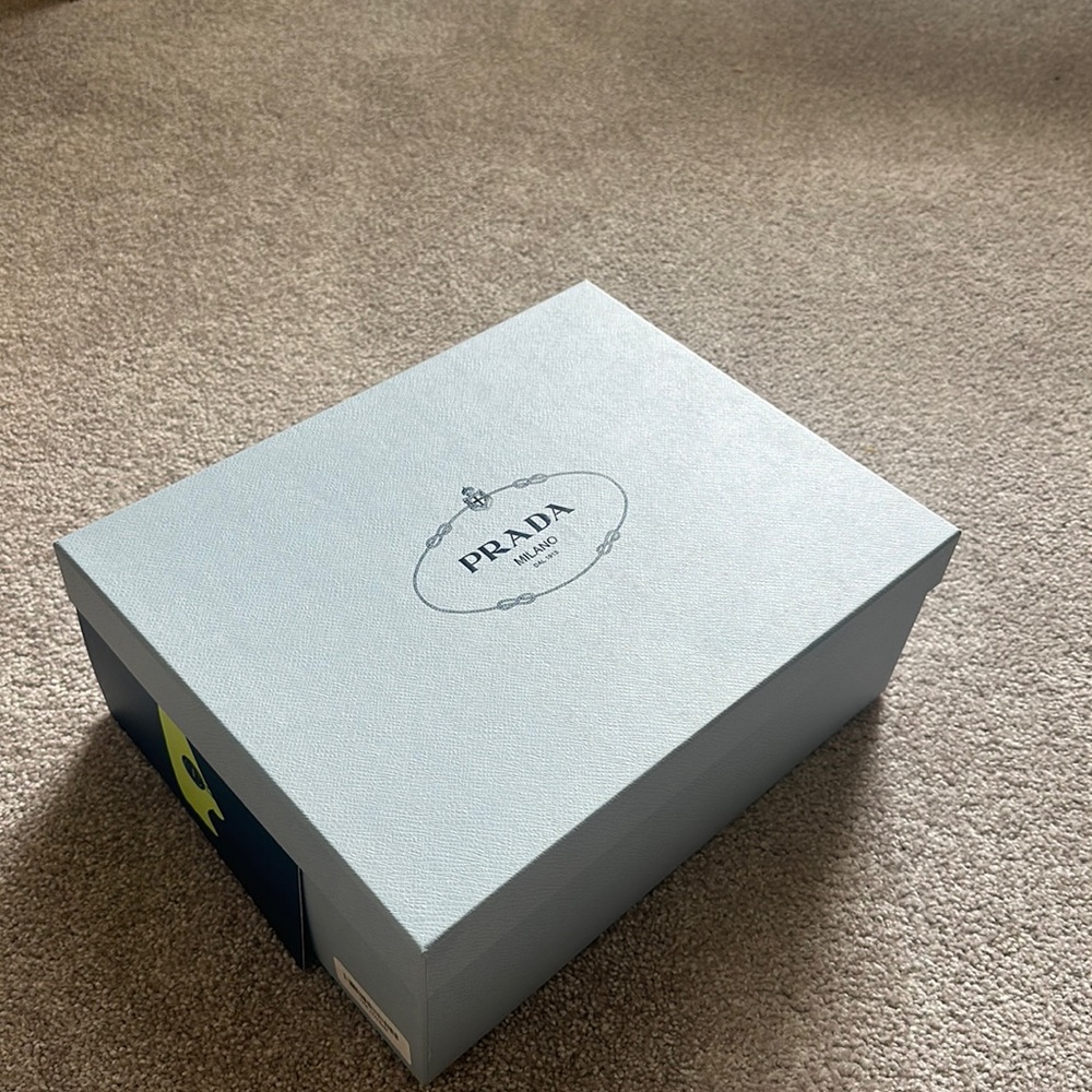Platform Prada sneakers. Double Wheel nylon gabardine. White, women size 36 US 6 - Picture 6 of 6